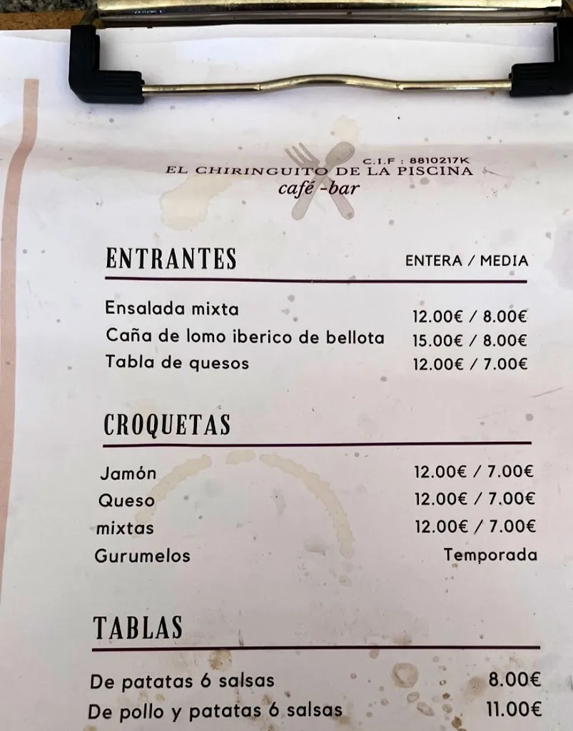 Menu_Chiringuito La Piscina_Villanueva del Fresno_image_2