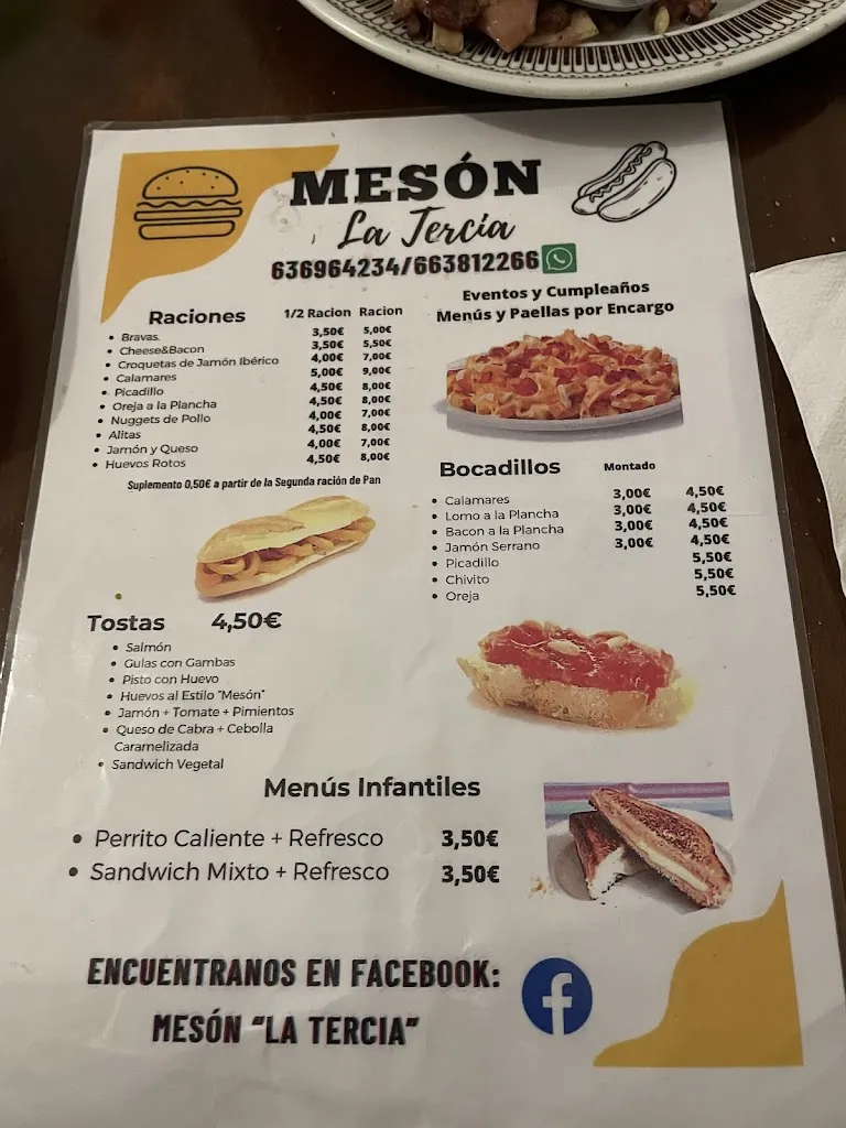 Menu_Meson la Tercia_Zarza La_image_1