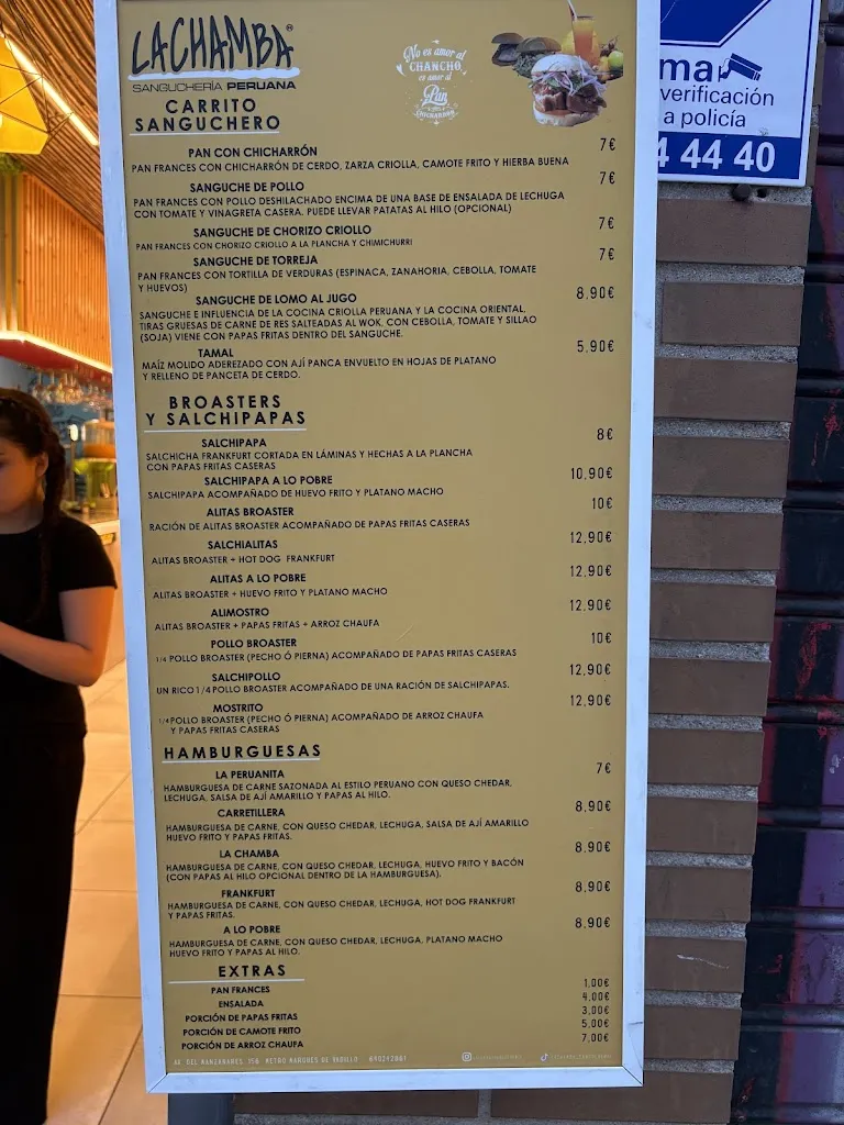 Menu_LA CHAMBA Sangucheria Peruana_Zarza La_image_1
