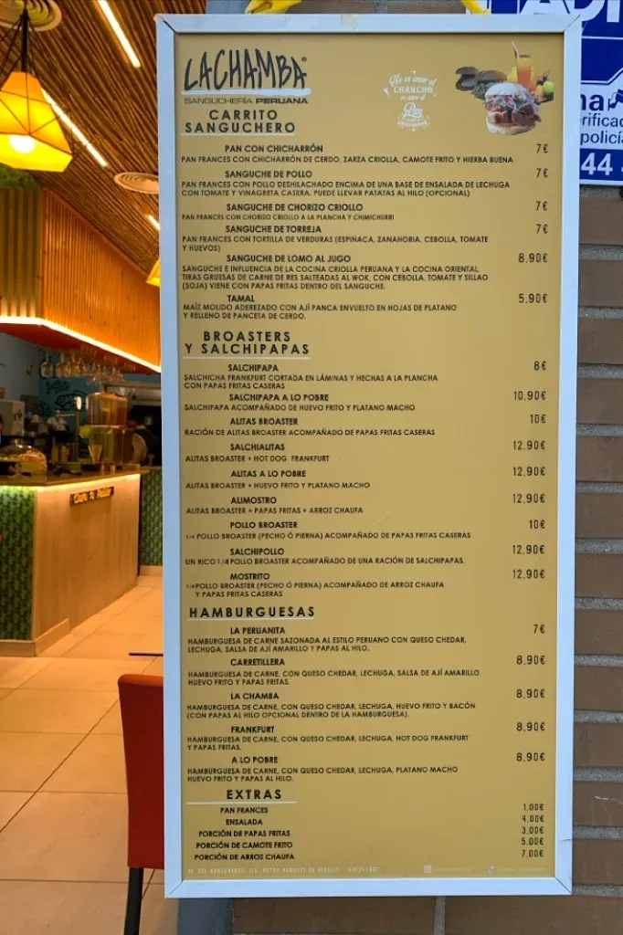 Menu_LA CHAMBA Sangucheria Peruana_Zarza La_image_2