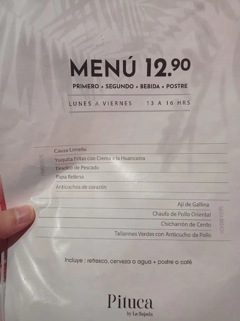 Menu_PITUCA MADRID - Peruvian & Parrilla_Zarza La_immagine_2