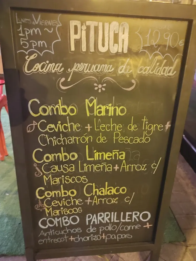 Menu_PITUCA MADRID - Peruvian & Parrilla_Zarza La_immagine_3