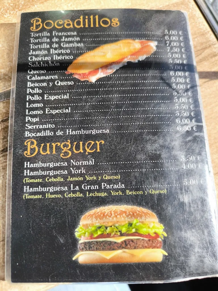 Menu_Bar La Parada_Zalamea de la Serena_image_1