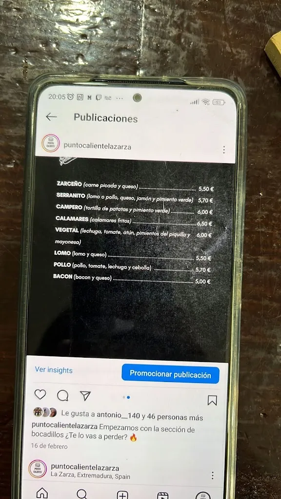 angel cesar lopez_Hamburguesería Punto Caliente_Zarza-Capilla_review