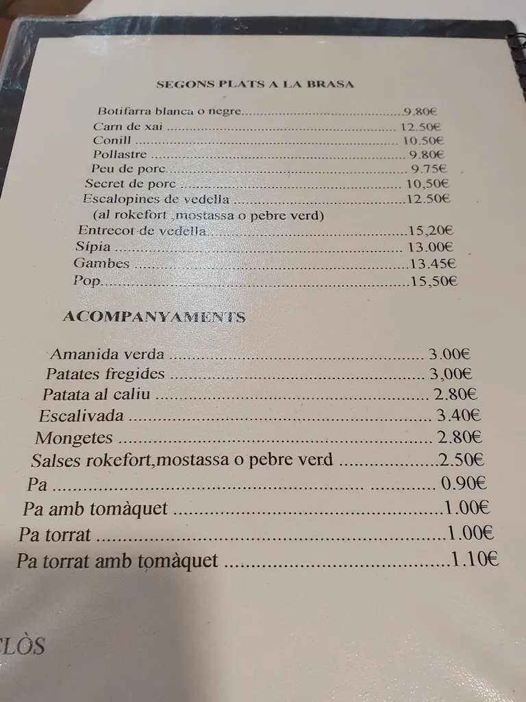 Menu_Restaurant la Pala_Aguilar de Segarra_image_1