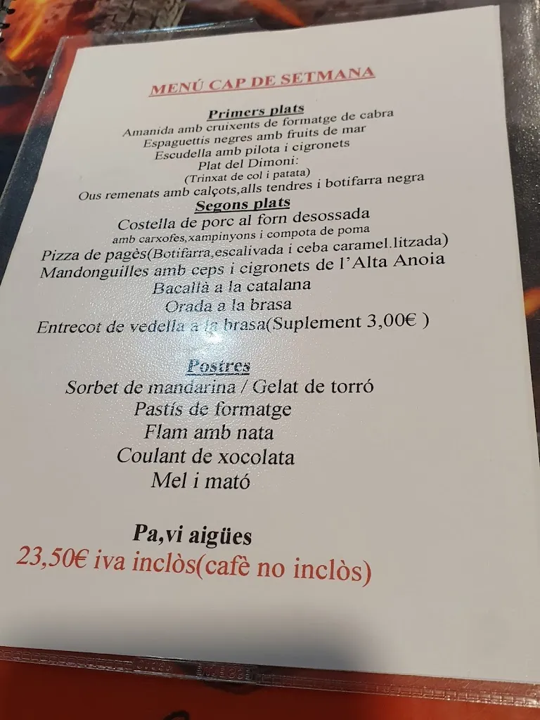 Menu_Restaurant la Pala_Aguilar de Segarra_image_3
