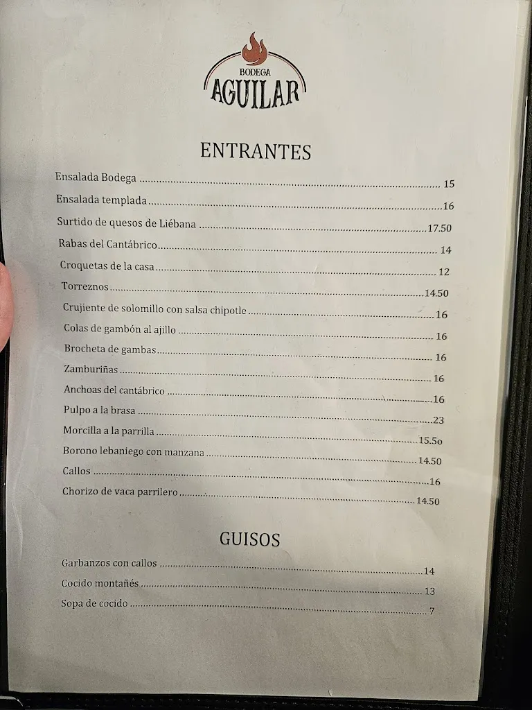 Menu_RESTAURANTE - ASADOR BODEGA AGUILAR - POTES_Aguilar de Segarra_image_2