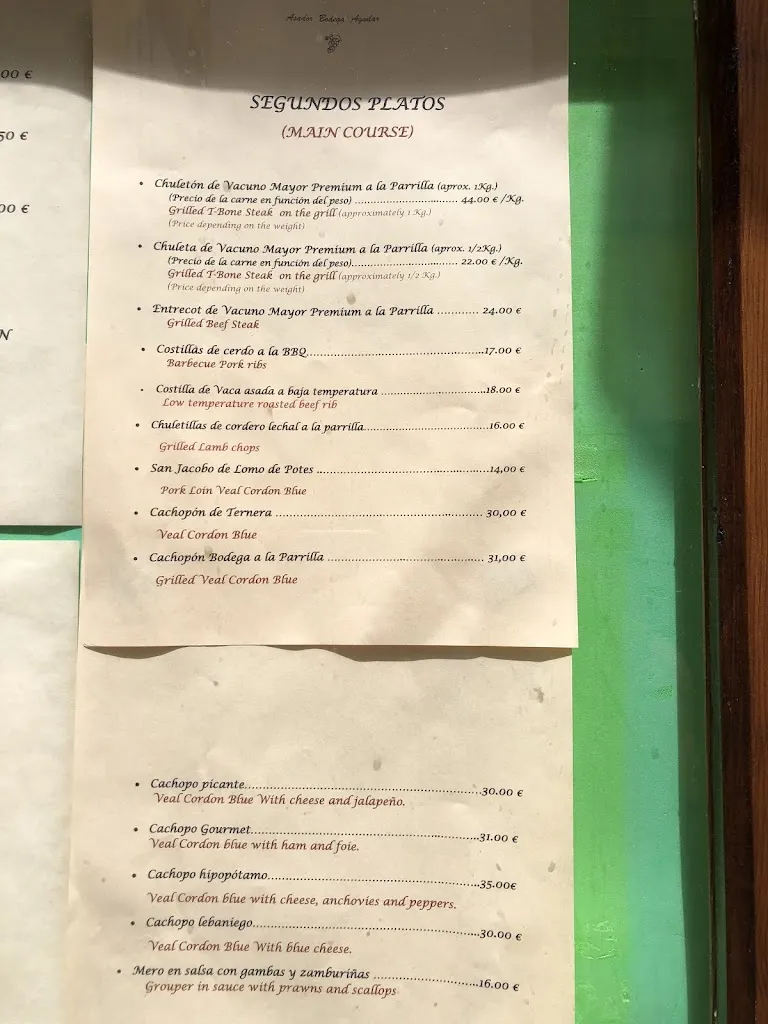 Menu_RESTAURANTE - ASADOR BODEGA AGUILAR - POTES_Aguilar de Segarra_image_4