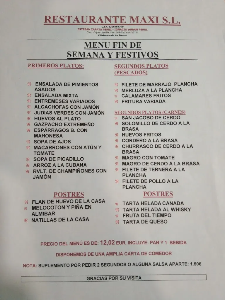 Menu_Restaurante Maxi_Villafranca de los Barros_image_1