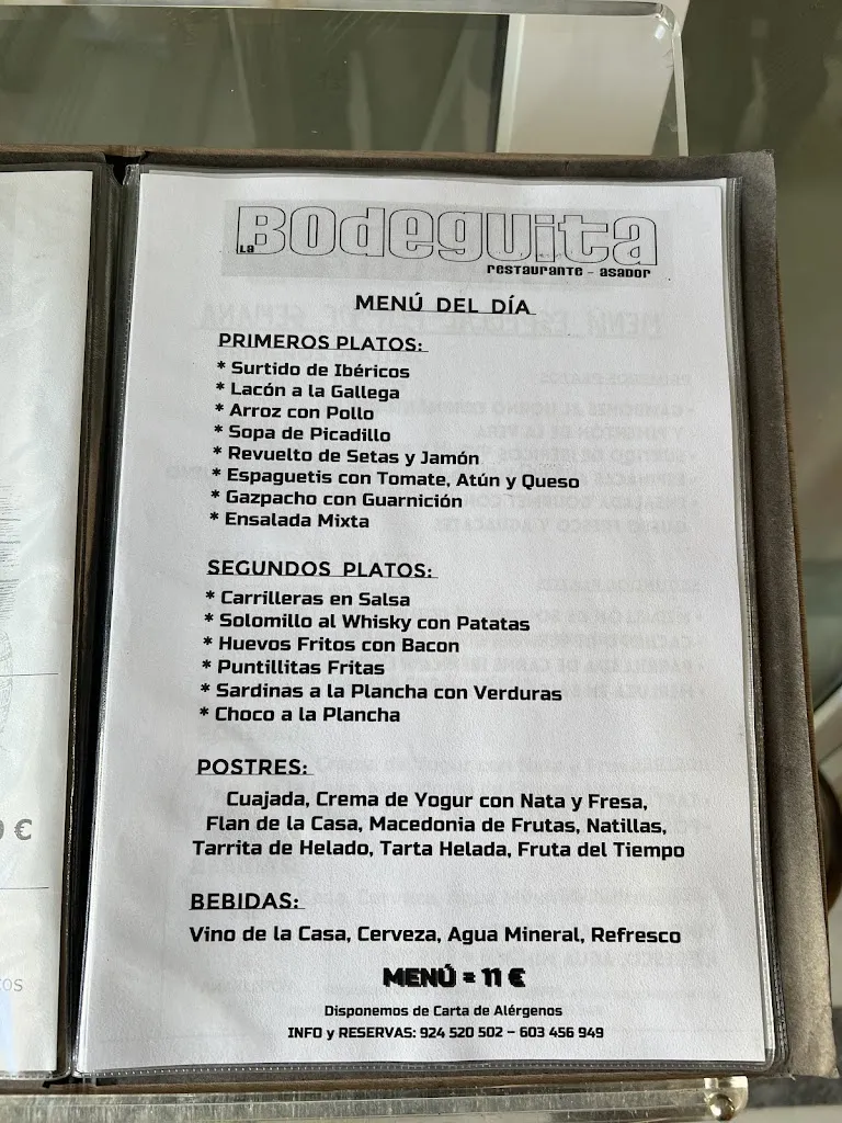 Menu_La Bodeguita Restaurante Hotel Diana_Villafranca de los Barros_image_2