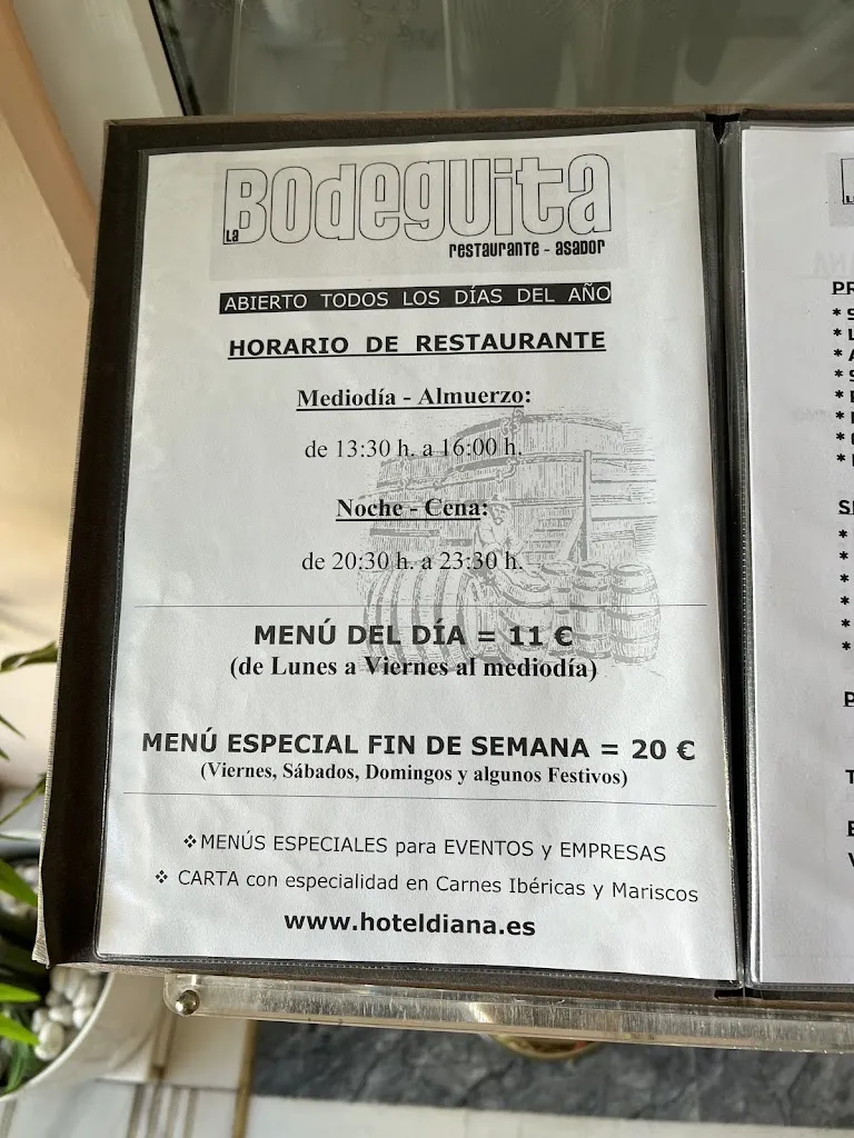 Menu_La Bodeguita Restaurante Hotel Diana_Villafranca de los Barros_image_3