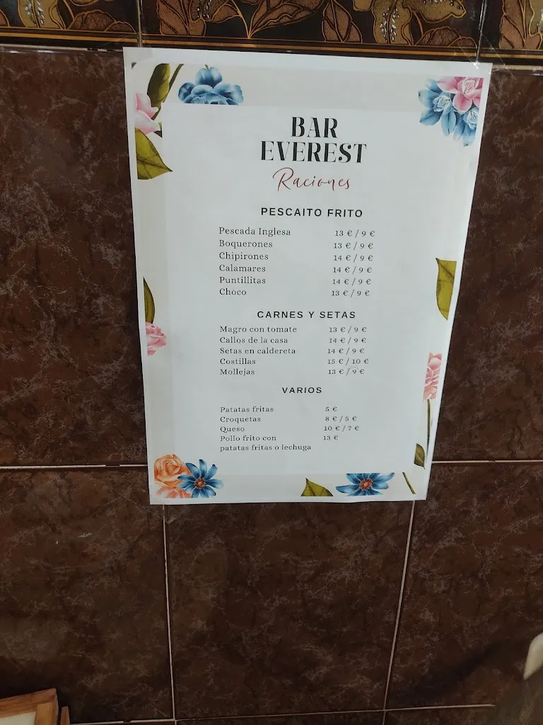 Menu_Bar Everest_Villafranca de los Barros_immagine_1