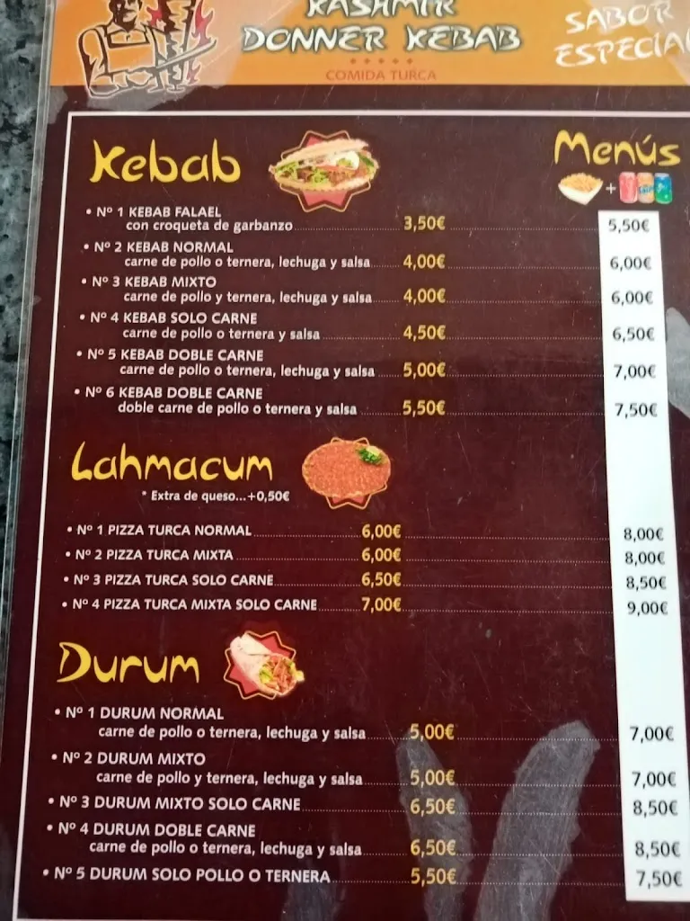 Menu_Döner Kebab_Villafranca de los Barros_image_2