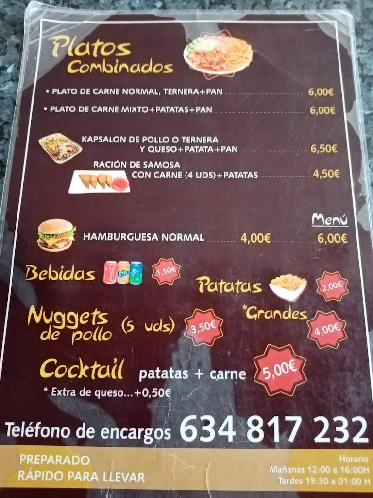Menu_Döner Kebab_Villafranca de los Barros_image_3