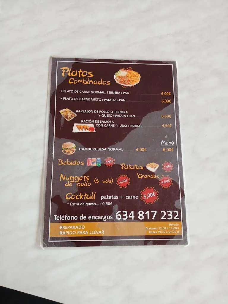 Menu_Döner Kebab_Villafranca de los Barros_image_4