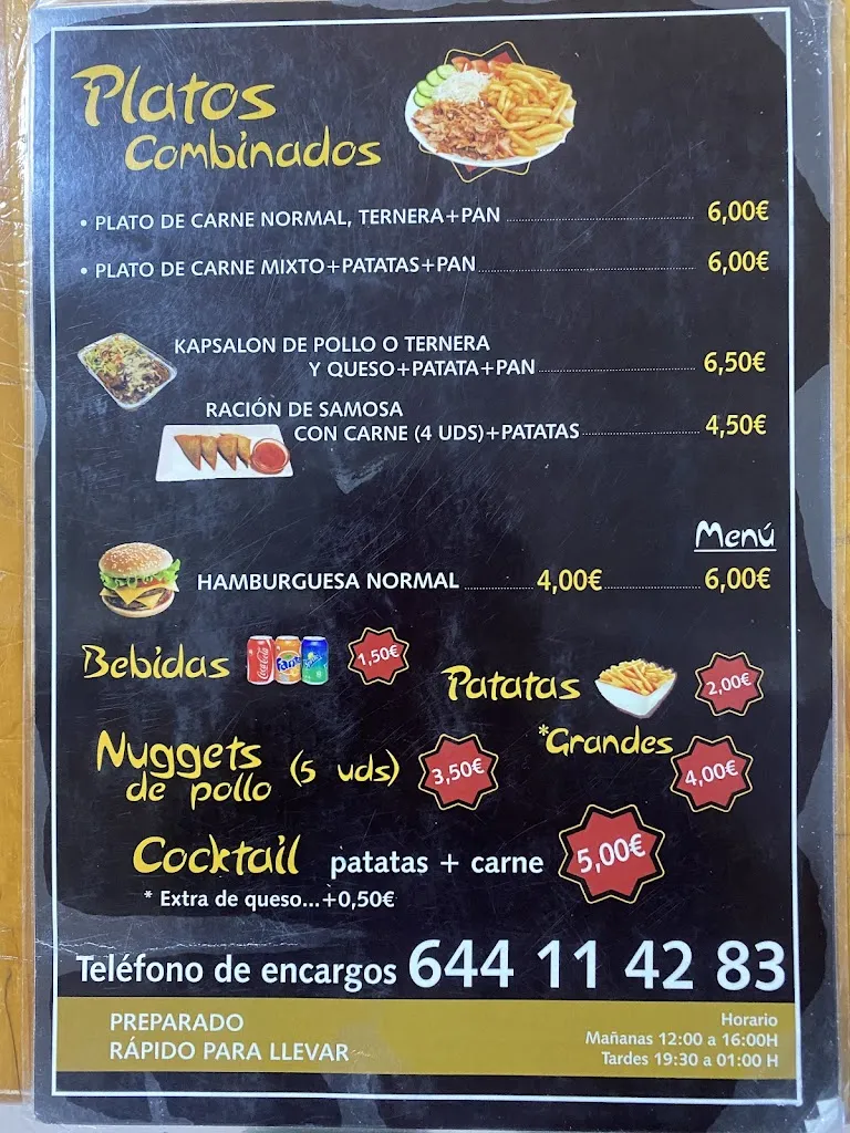 Menu_Oriente doner kebab_Villafranca de los Barros_immagine_1