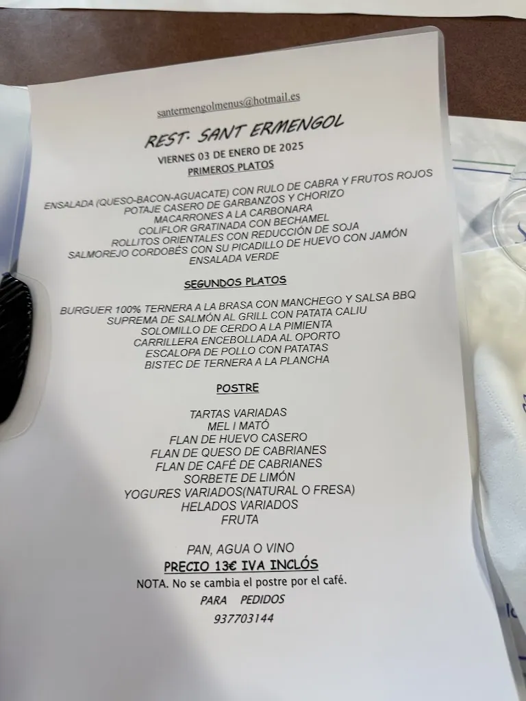 Menu_Restaurant Sant Ermengol_Abrera_image_1