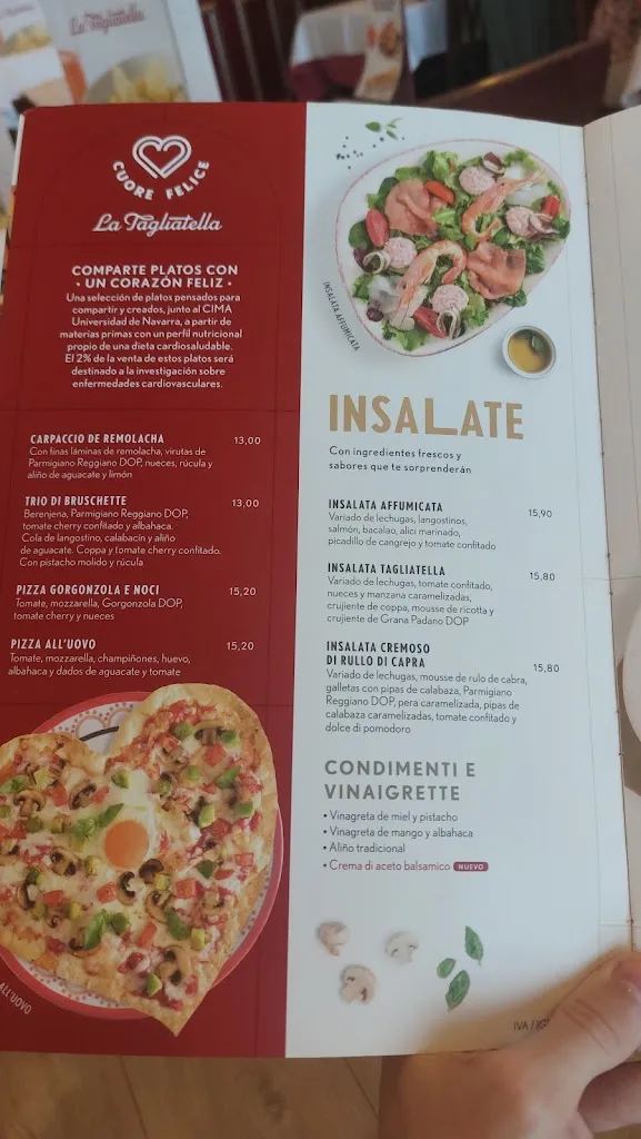 Menu_Restaurant La Tagliatella | CC. Montserrat, Abrera_Abrera_image_4