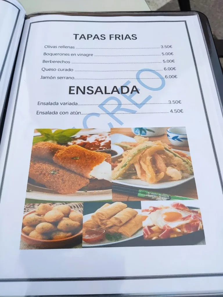 Menu_Bar Restaurant EL RECREO_Abrera_immagine_3