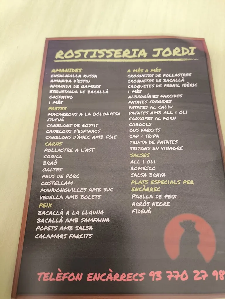 Menu_ROSTISSERIA JORDI - Abrera_Abrera_immagine_3