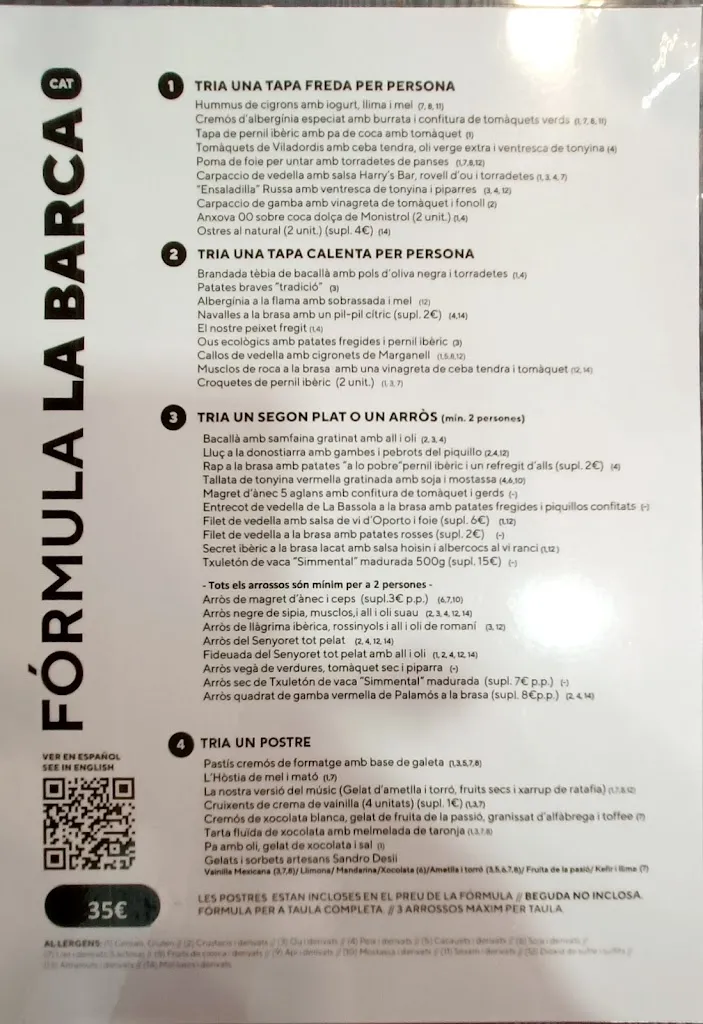 Menu_La Barca Restaurant_Abrera_image_4