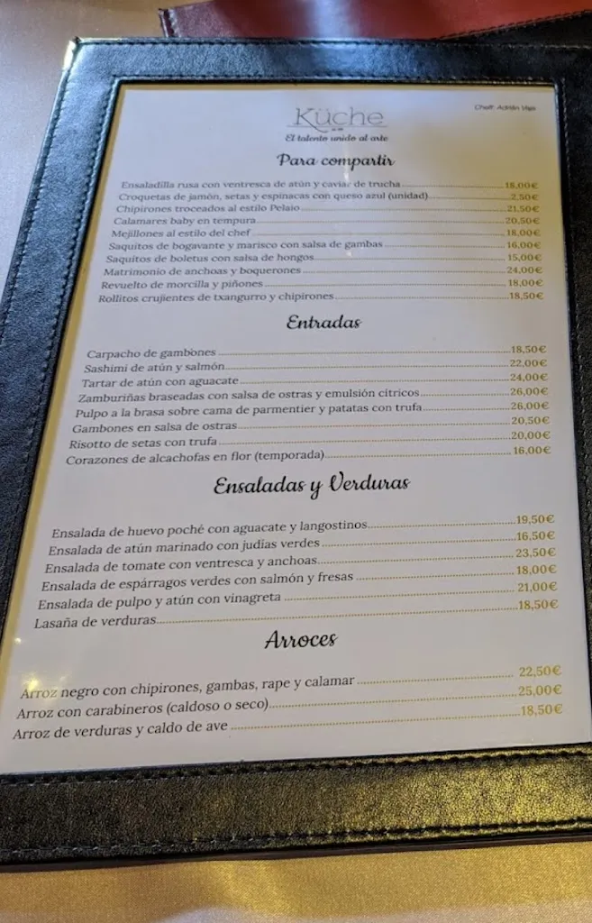 Menu_Restaurante Kuche_Amés_immagine_3