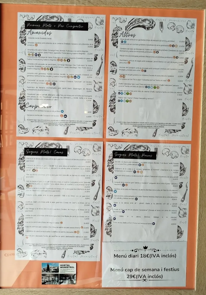 Menu_Restaurant Hostal Monistrol_Abrera_image_1