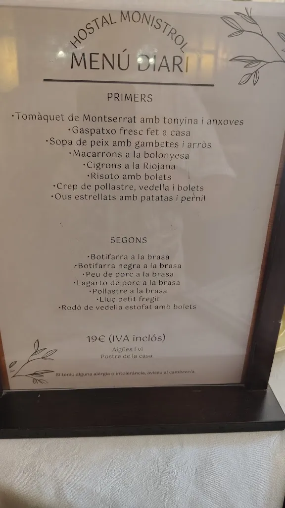 Menu_Restaurant Hostal Monistrol_Abrera_image_4