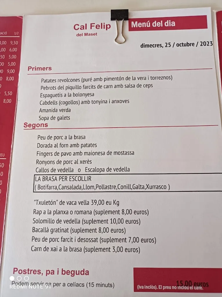 Menu_Restaurant Cal Felip_Abrera_image_4