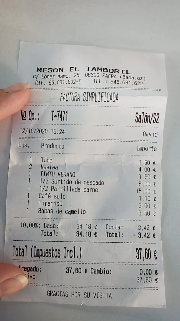 Cintia López_Mesón El Tamboril_Zafra_recensione