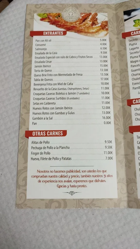 Menu_Mesón La Fea_Zafra_immagine_3