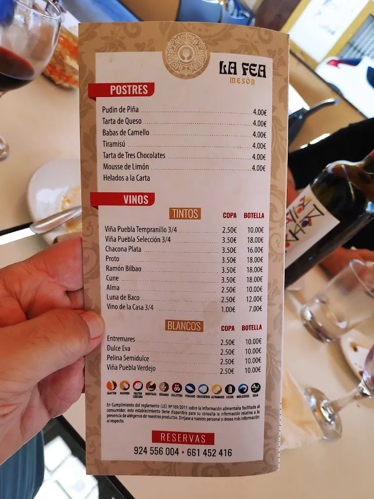 Menu_Mesón La Fea_Zafra_immagine_4