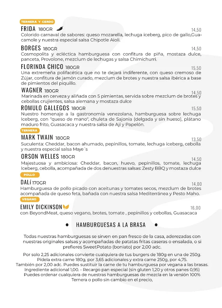 Menu_Maye's Bistró Hamburguesas de Autor Las Tablas_Melide_image_4