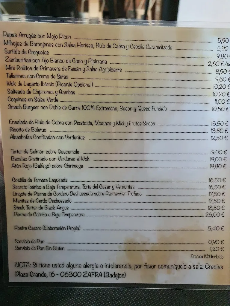 Menu_Restaurante Dulce Chacón_Zafra_immagine_2