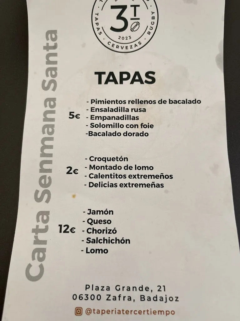 Menu_Tapería Tercer Tiempo_Zafra_image_3