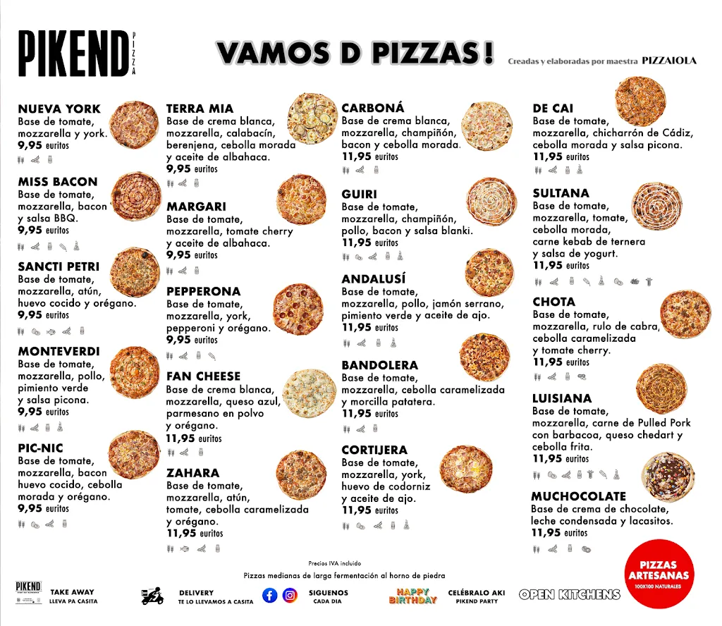 Menu_Pikend Pizza Restaurante_Zafra_immagine_1