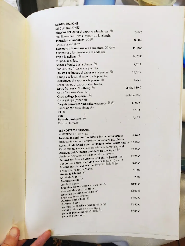 Menu_La Marina_Arenys de Mar_image_2