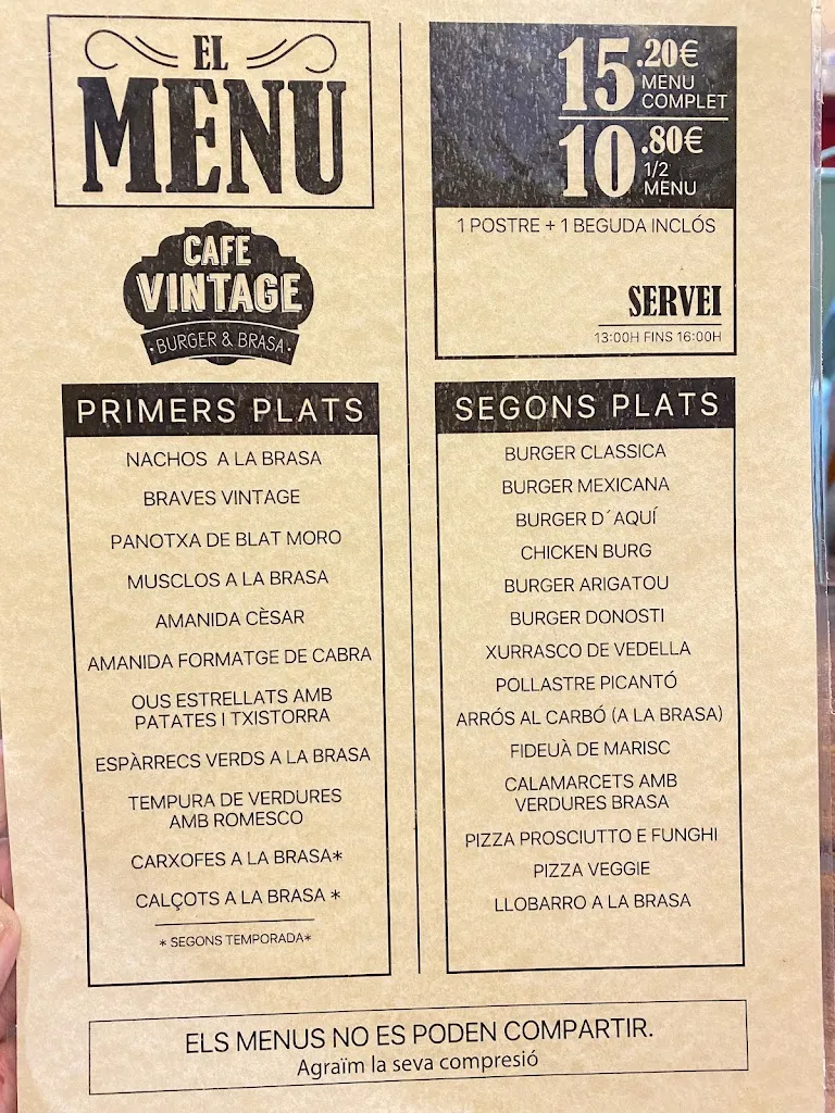 Menu_Restaurant Café Vintage Burger & Brasa_Arenys de Mar_image_3