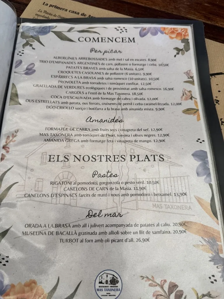 Menu_Mas Taxonera_Arenys de Mar_immagine_4
