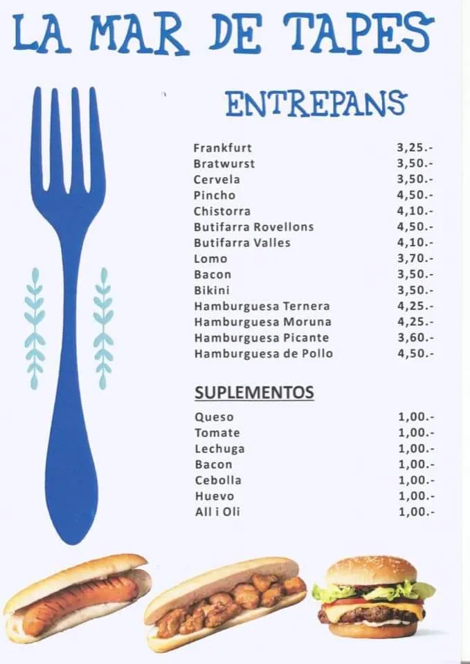 Menu_La Mar de Tapes d’Arenys_Arenys de Mar_image_1