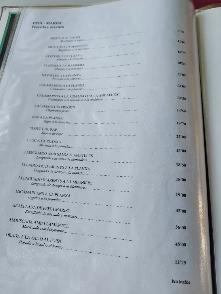 Menu_Restaurant Montmar_Arenys de Mar_image_1