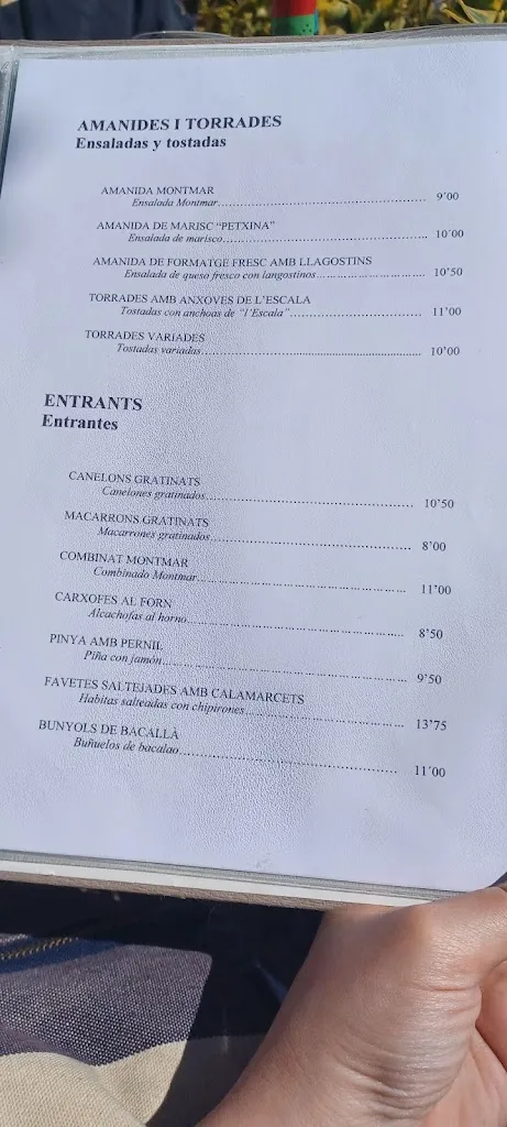 Menu_Restaurant Montmar_Arenys de Mar_image_3