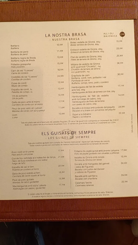 Menu_Restaurant Tres Turons_Arenys de Munt_image_3