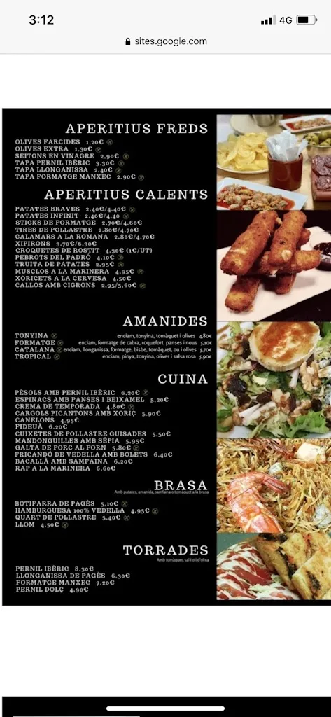 Menu_INFINIT_Arenys de Munt_image_4