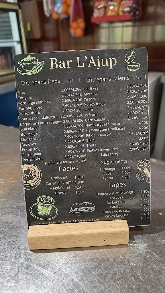 Menu_Restaurant L'Ajup_Arenys de Munt_image_1