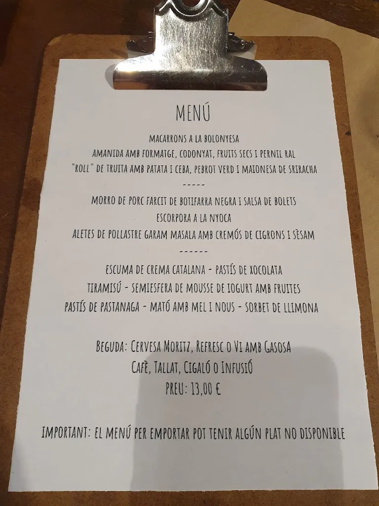 Menu_FkManà Bar & Restaurant_Avinyó_image_2