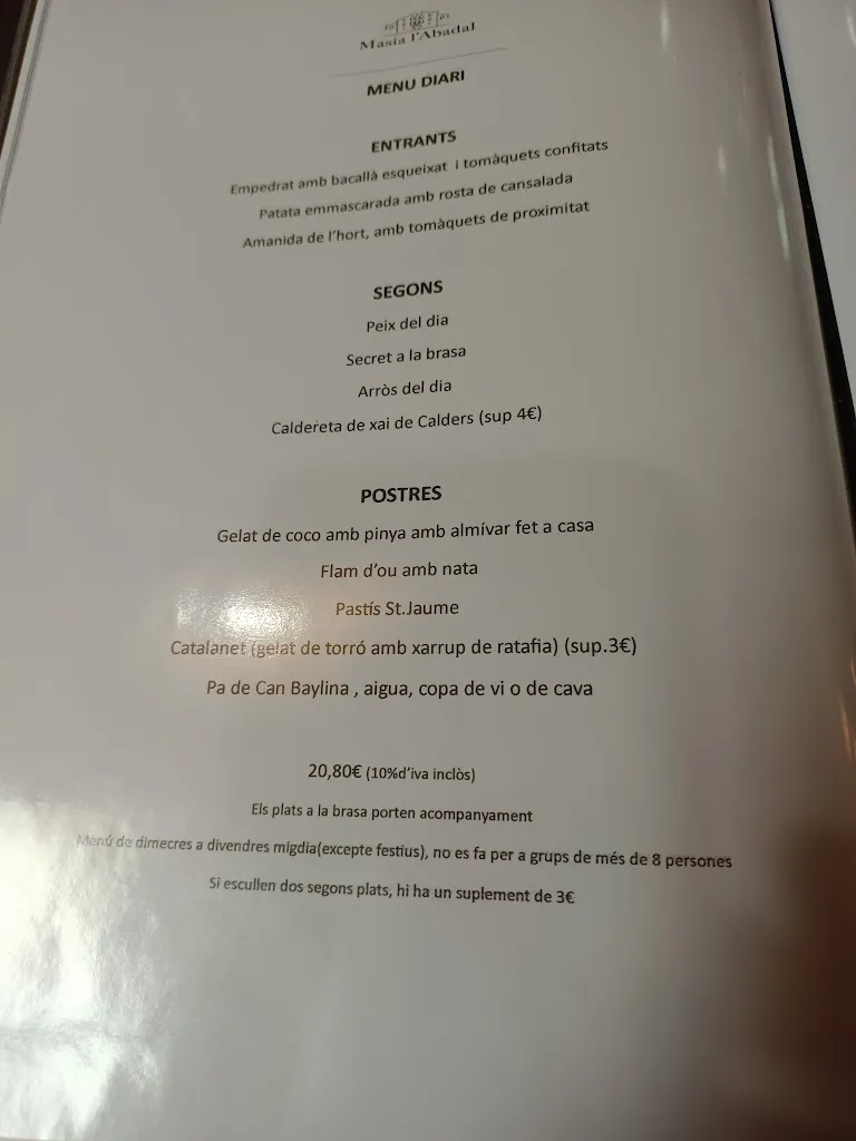 Menu_Masia L'Abadal Esdeveniments_Avinyó_image_1