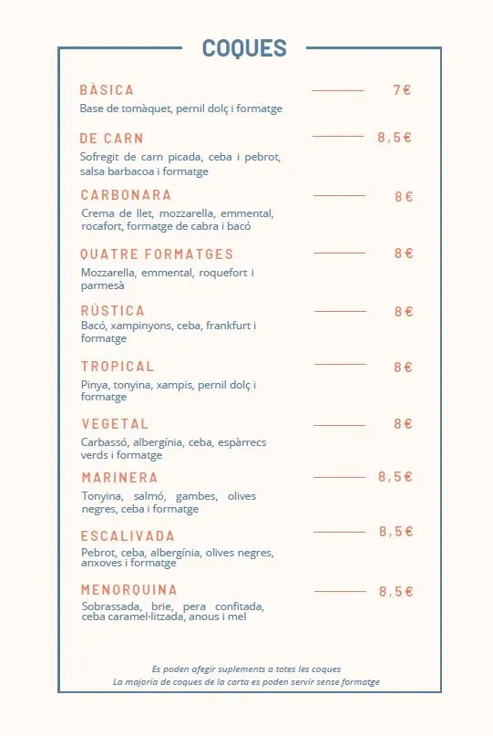 Menu_Bar Restaurant Al Caliu_Avinyó_immagine_1