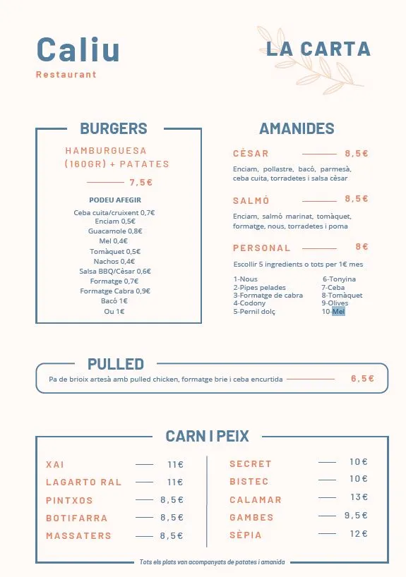 Menu_Bar Restaurant Al Caliu_Avinyó_immagine_3