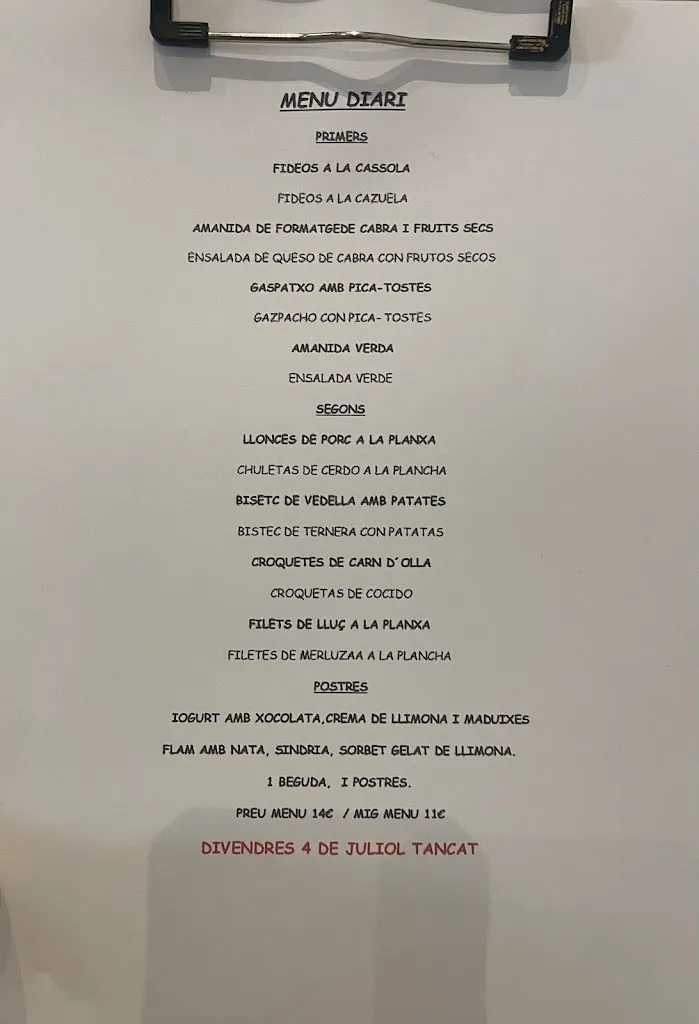 Menü_Cal Mena_Avinyonet del Penedès_Bild_1